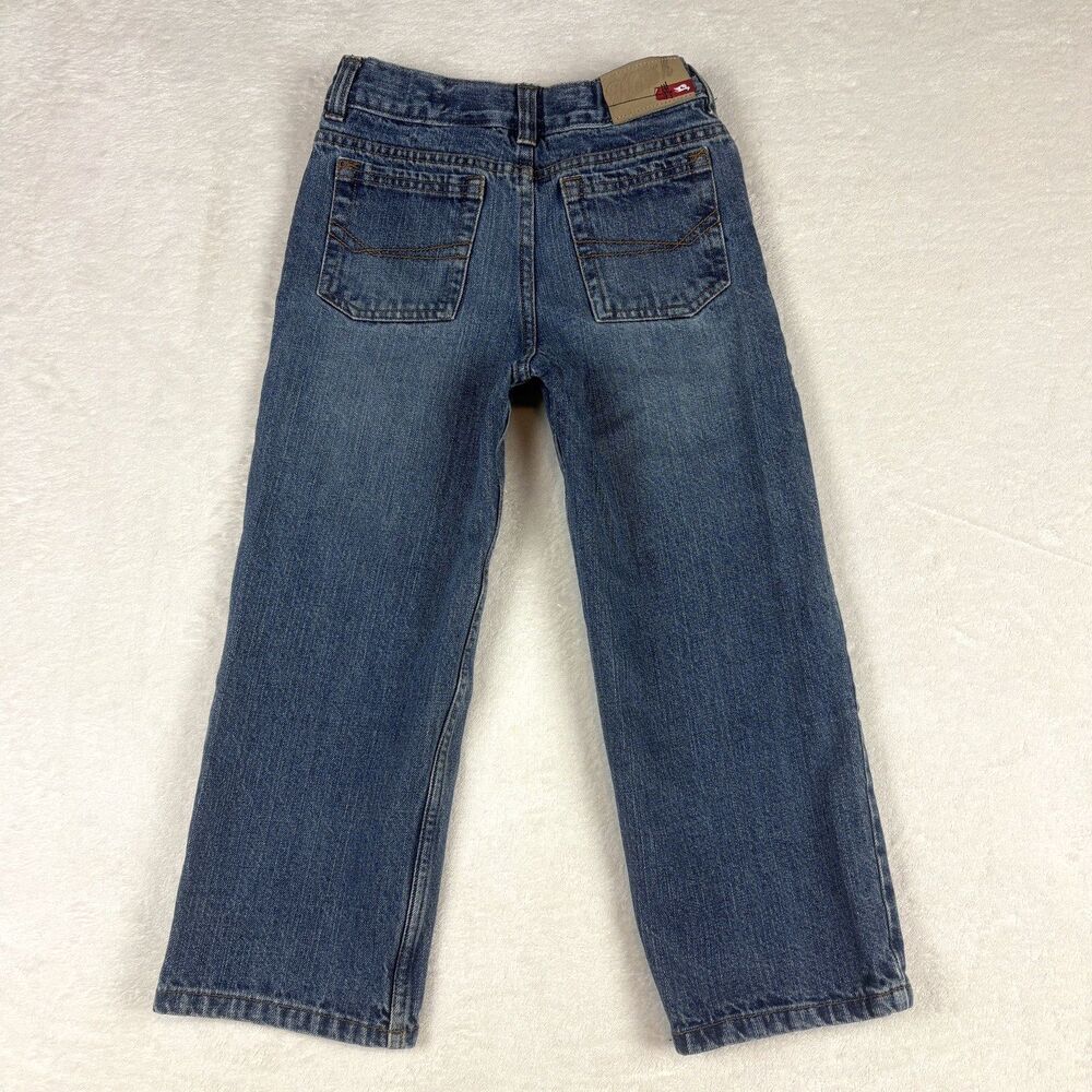 Vintage Y2K Tony Hawk Jeans Boys 7 Blue Med Wash Straight Leg Loose Fit Skater